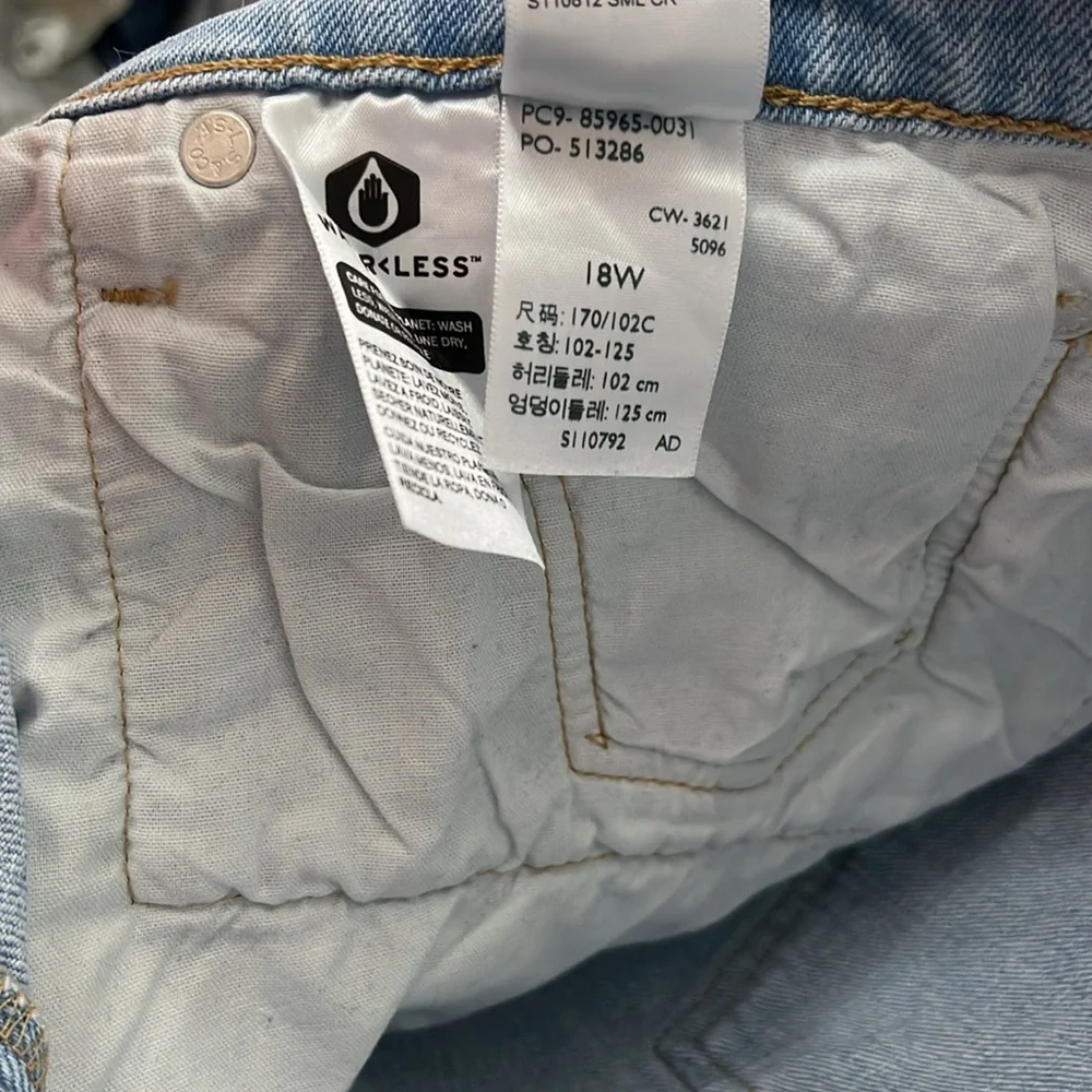 Levi's Women's 501 Cut Off Hem High Rise Shorts - Plus Size - Picture 5 of 8